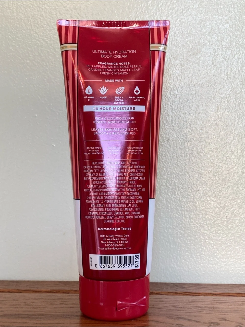 Bath & Body Works Winter Candy Apple Body Cream 8 oz